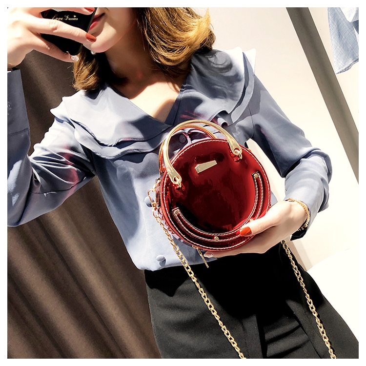 Túi xách nữ tròn da bóng kiểu dáng trẻ trung - T891 | BigBuy360 - bigbuy360.vn