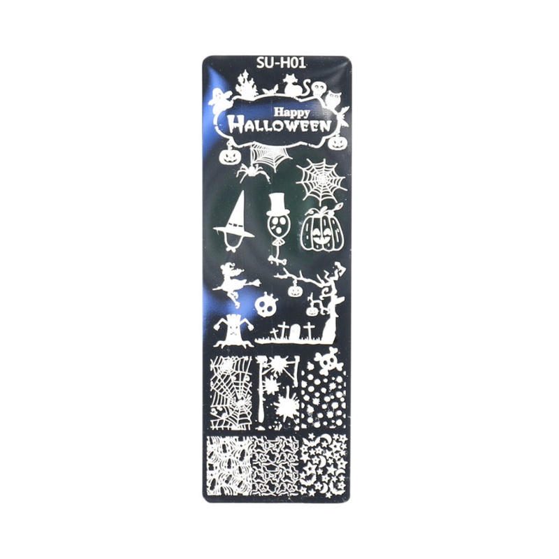 Youyo Phụ Kiện Trang Trí Móng Tay Acrylic Họa Tiết Halloween Đầu Lâu Nhện Cú Mèo