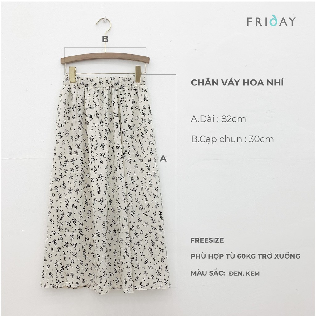 Chân váy nữ hoạ tiết hoa 116AH Friday | BigBuy360 - bigbuy360.vn