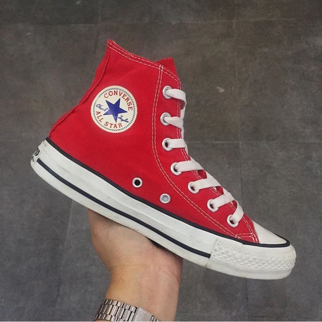 Converse đỏ cổ cao 2hand