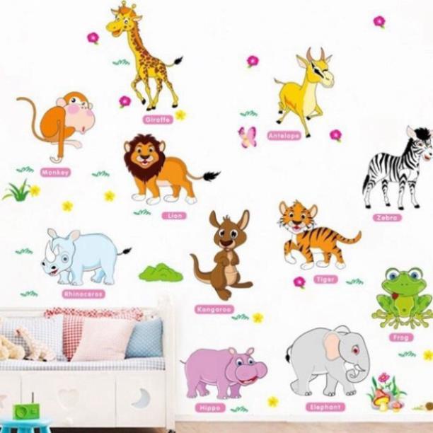 Decal dán tường hình thú  MASKT2209