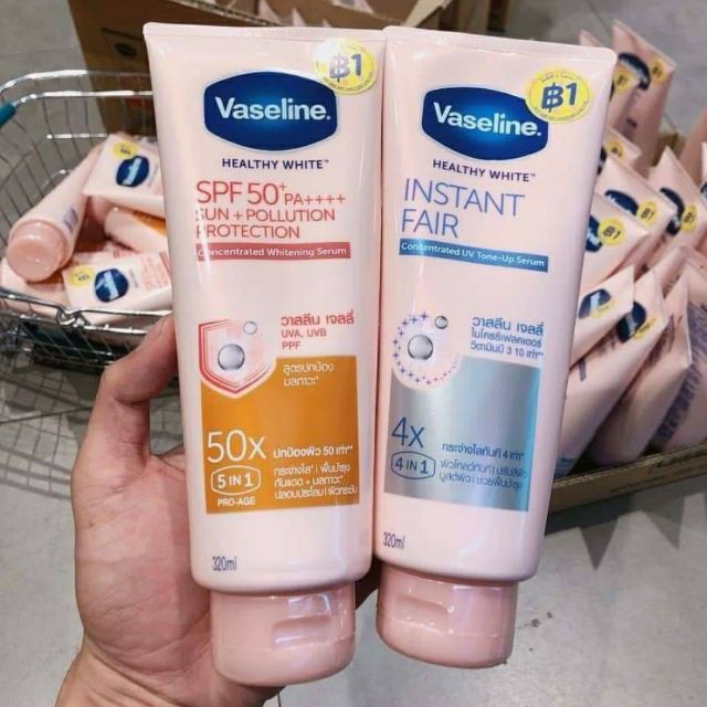 Sữa Dưỡng Thể Vaseline Healthy White Instant Fair 350ml 4X