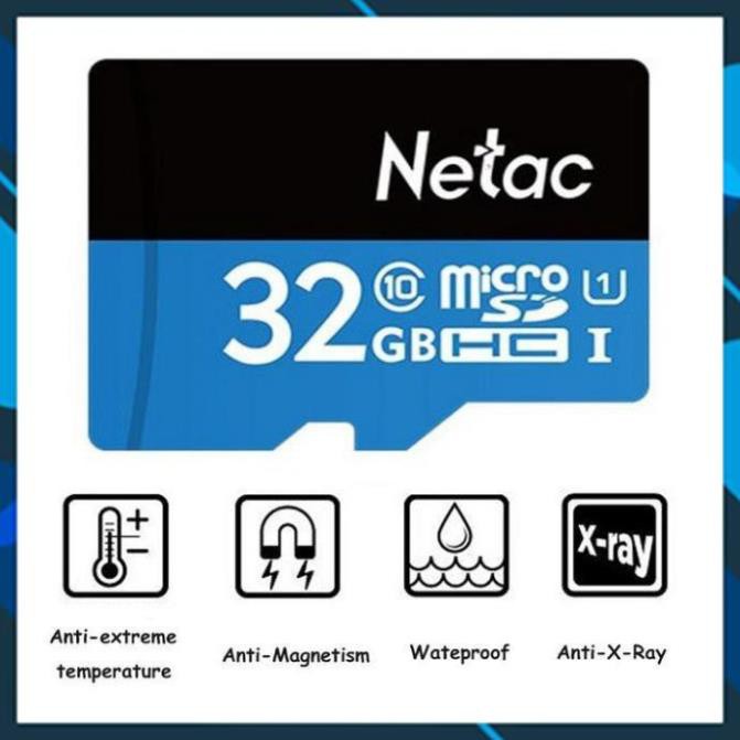 Thẻ nhớ Netac 32GB Class10 – Mua từ 3 tặng 1 đầu đọc thẻ – chính hãng – Bảo hành 5 năm [Giá Hủy Diệt]