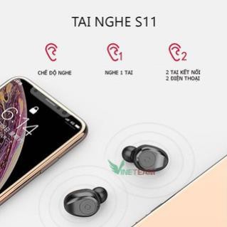 Tai Nghe Bluetooth không dây True Wireless Amoi F9 - 4800, Kiêm Sạc Dự Phòng Đồng Hồ Hiện Thị % Pin