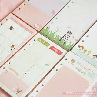 (RẺ NHẤT SHOPEE) Giấy refill sổ planner bìa còng A5 A6