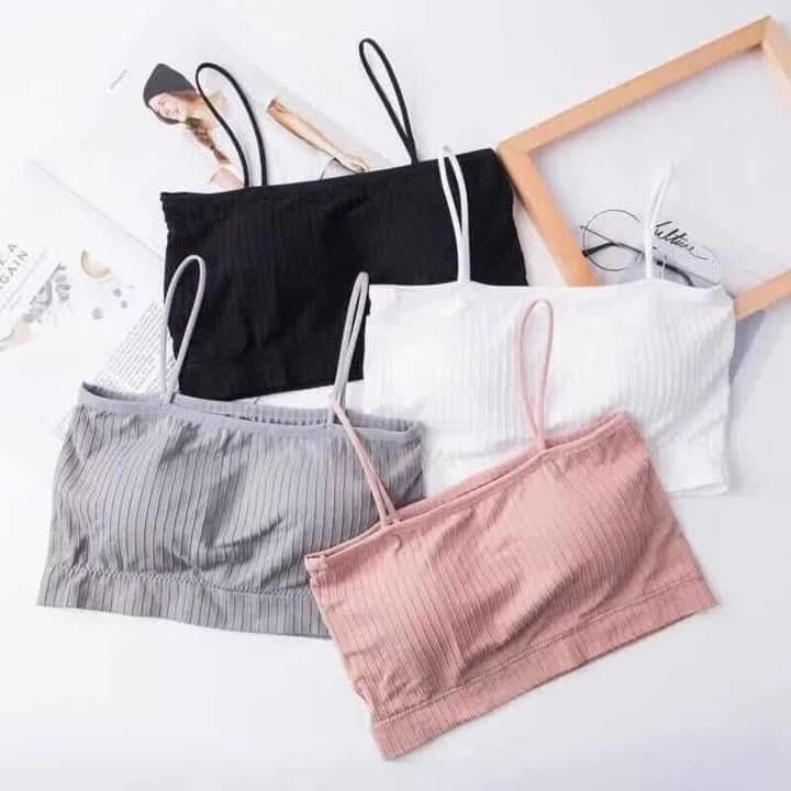 Áo Bra , Áo Lót Nữ Cotton Gân Tăm Đệm Mút Mỏng