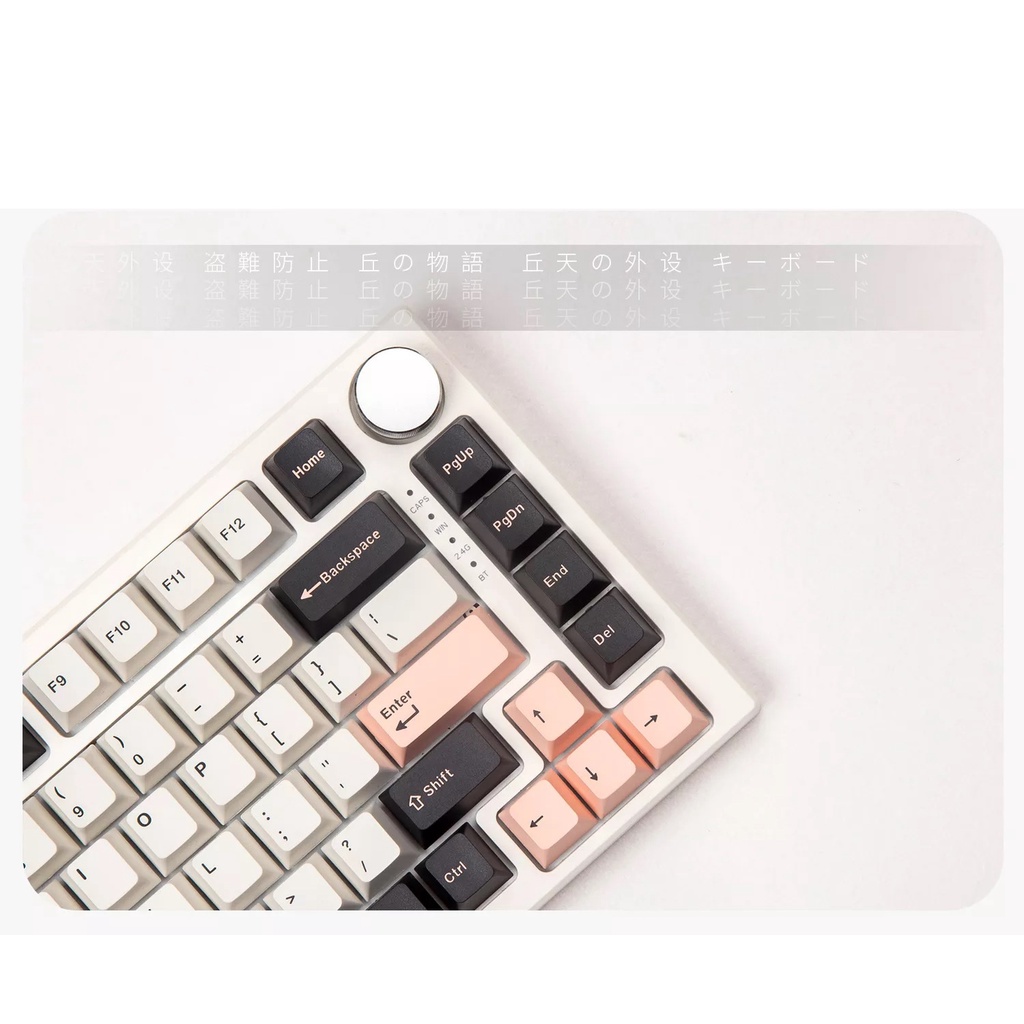 Bộ Keycap CGMK OLIVIA PBT Double Shot OEM Profile 129 nút gắn được cho layout 68,84,75,96...