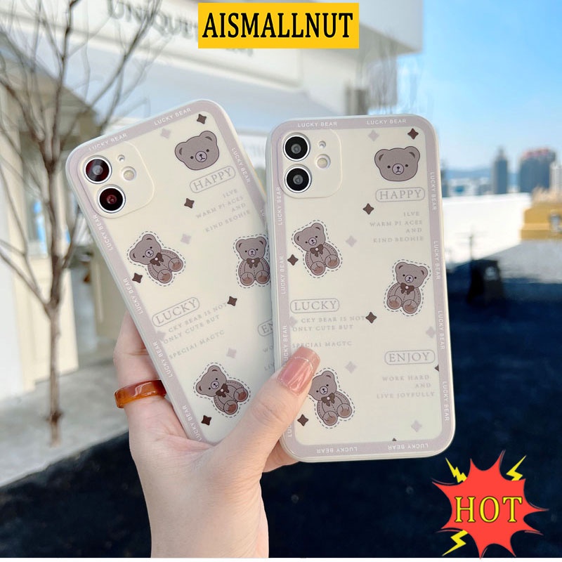 Ốp Điện Thoại Silicon TPU Mềm Chống Sốc Chống Bụi In Hình Gấu Xám Cho iPhone11 12 13 Pro Max 6 6S 7 8 Plus X XS XR XSMAX