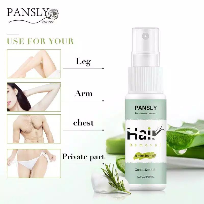 (hàng Mới Về) Chai Xịt Tẩy Lông Toàn Thân Chiết Xuất Lô Hội Tự Nhiên Pansly 30ml