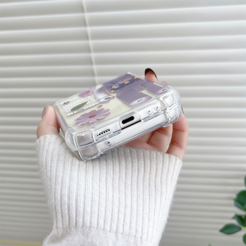 Ốp Điện Thoại tpu Mềm Trong Suốt Chống Sốc In Hình Hoạt Hình Dễ Thương Cho Samsung Galaxy Z Flip 3 5G