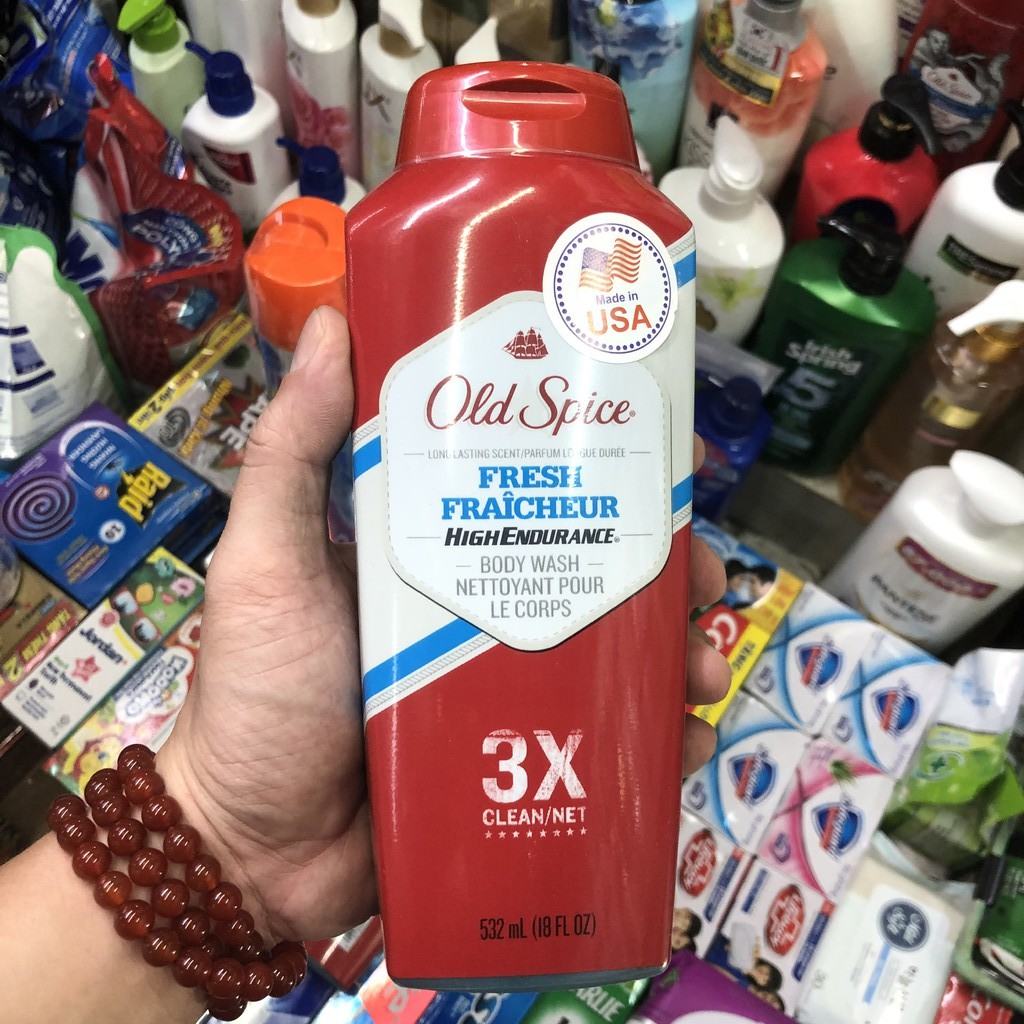 Sữa tắm-gội Old Spice 532ml- hàng nhập mỹ