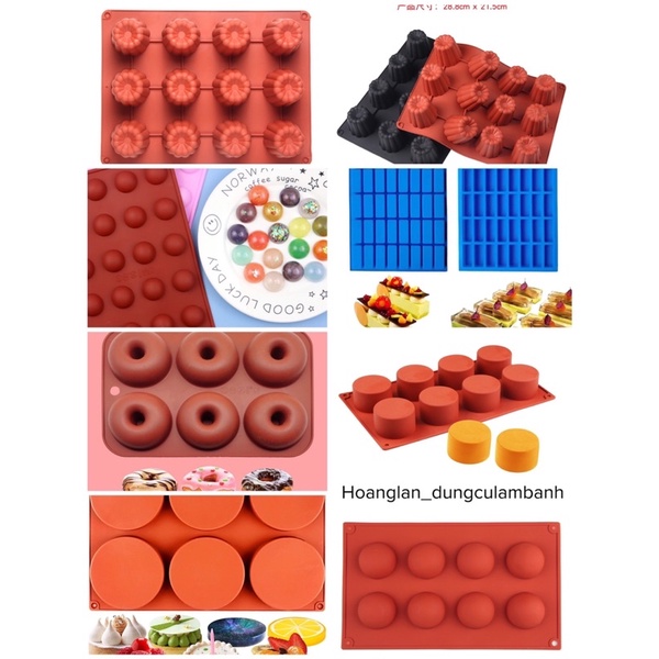 ★★★Khuôn Hình Bán Cầu/Khuôn Silicon Làm Thạch,Mochi,chocolate,Đá Bi,Mousse,Pudding Hình Tròn Bán Cầu★★★