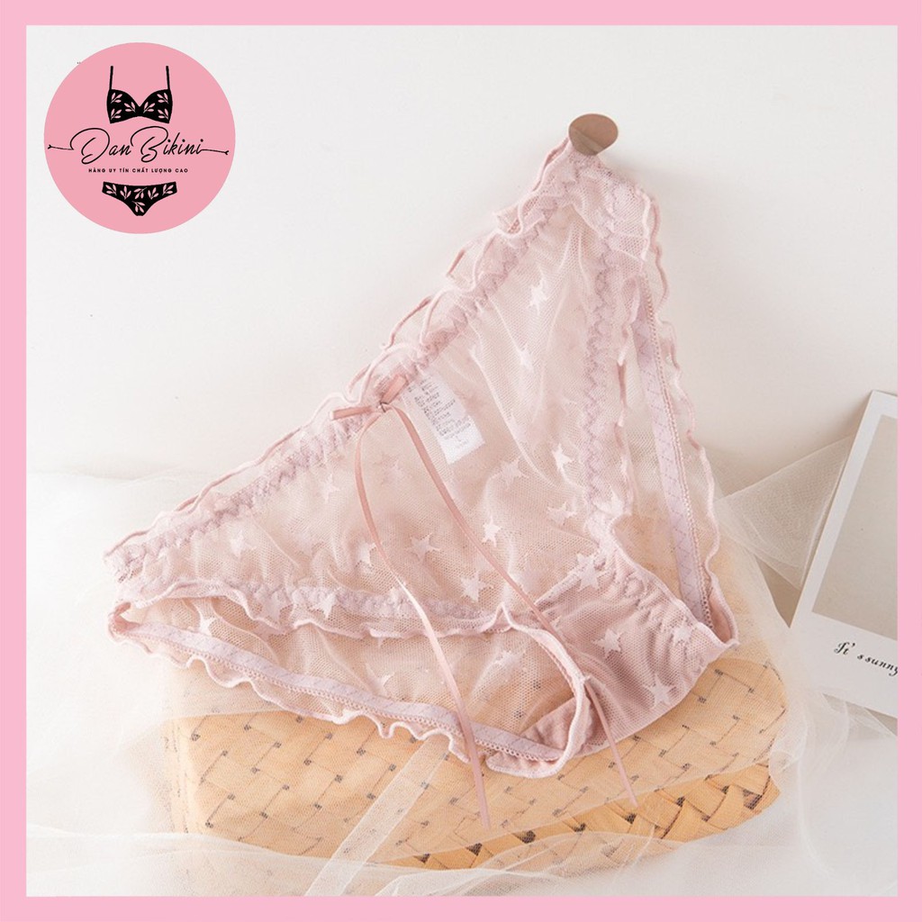 Quần Lót Ren Nữ sexy sao cao cấp xuyên thấu gợi cảm mềm mại kháng khuẩn mã H001