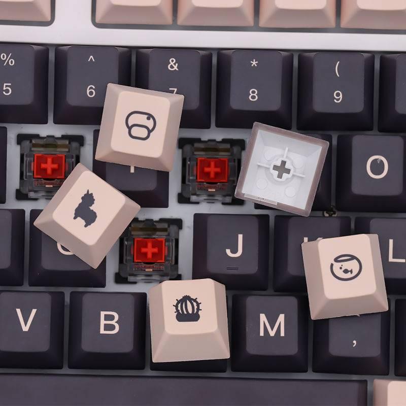 132 Keys Blissball keycap Cherry Profile PBT Sublimation Keycaps 61/64/68/87/96/104/108 for RK Keychron Logitech,RK68 Mechanical Keyboard DIY