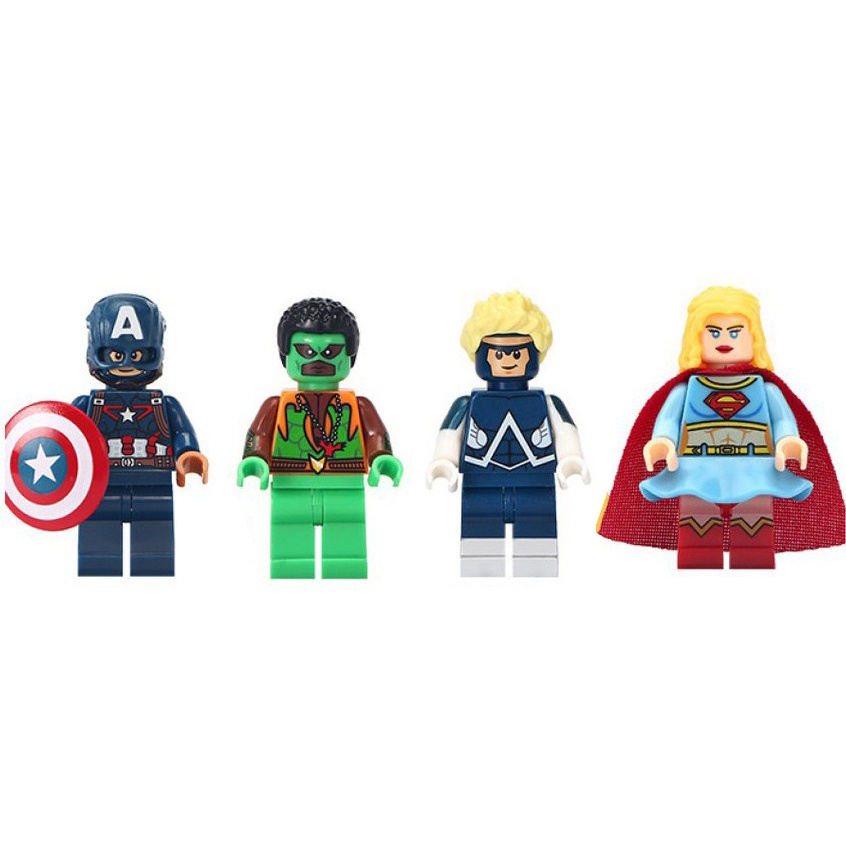 Bộ 4 nhân vật minifigures siêu anh hùng WM6033