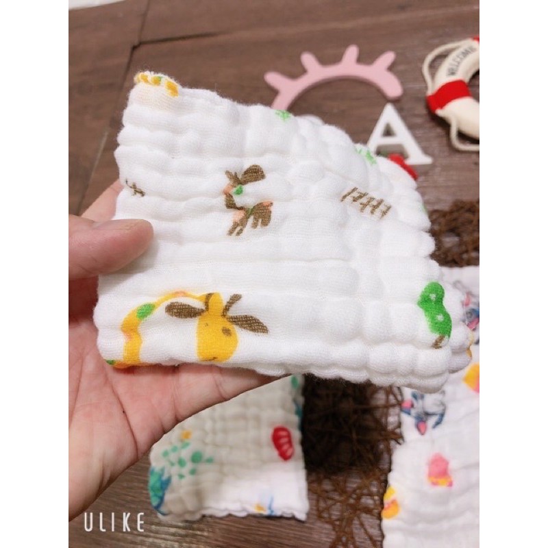 Khăn mặt cho bé💖 𝑭𝑹𝑬𝑬𝑺𝑯𝑰𝑷 💖Khăn Mặt Xô 6 Lớp,khăn xô sữa 6 lớp cho bé
