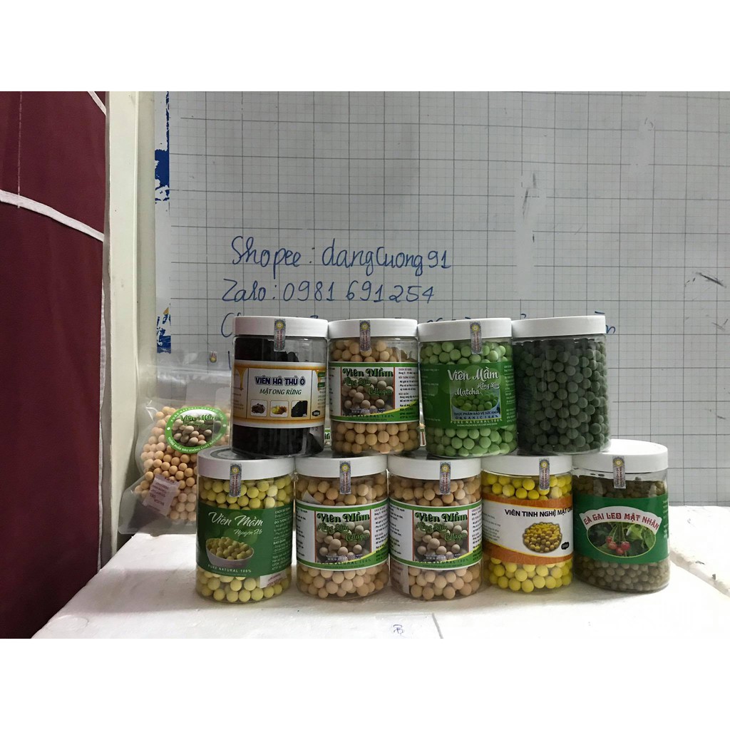 viên mầm hồng sâm collagen tăng vòng 1 ( túi 500g )