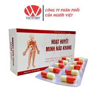 Hoạt Huyết Minh Não Khang - Giúp Bổ Huyết Và Giảm Chứng Rối Loạn Tiền Đình - Hộp 30 viên - VictoryPharmacy