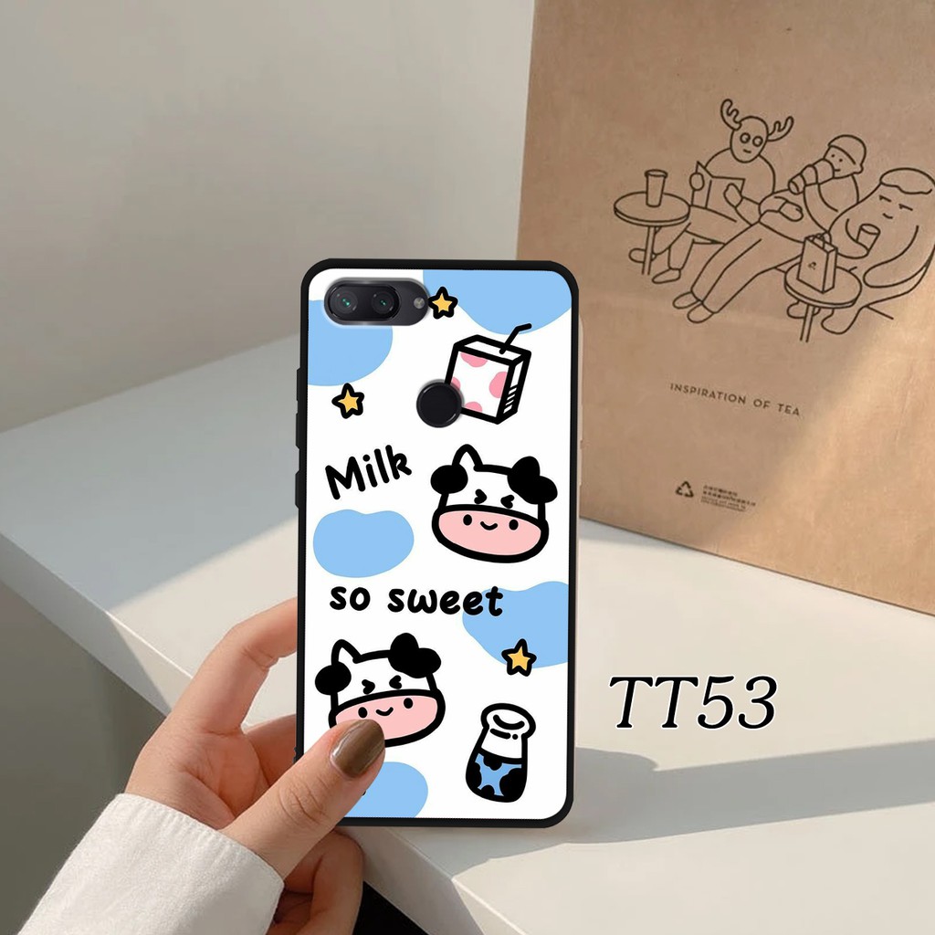 Ốp lưng Xiaomi 8 Lite - Xiaomi Mi 8 - Xiaomi 8 SE in họa tiết Bò sữa, hạn chế bám bẩn, chống mồ hôi siêu đẹp.