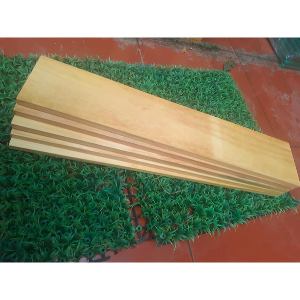 Thanh gỗ thông làm kệ dài 1m và 1,2m , 1,4m, kệ gỗ treo tường thanh thẳng - HPKTT 22 tổng HP decor
