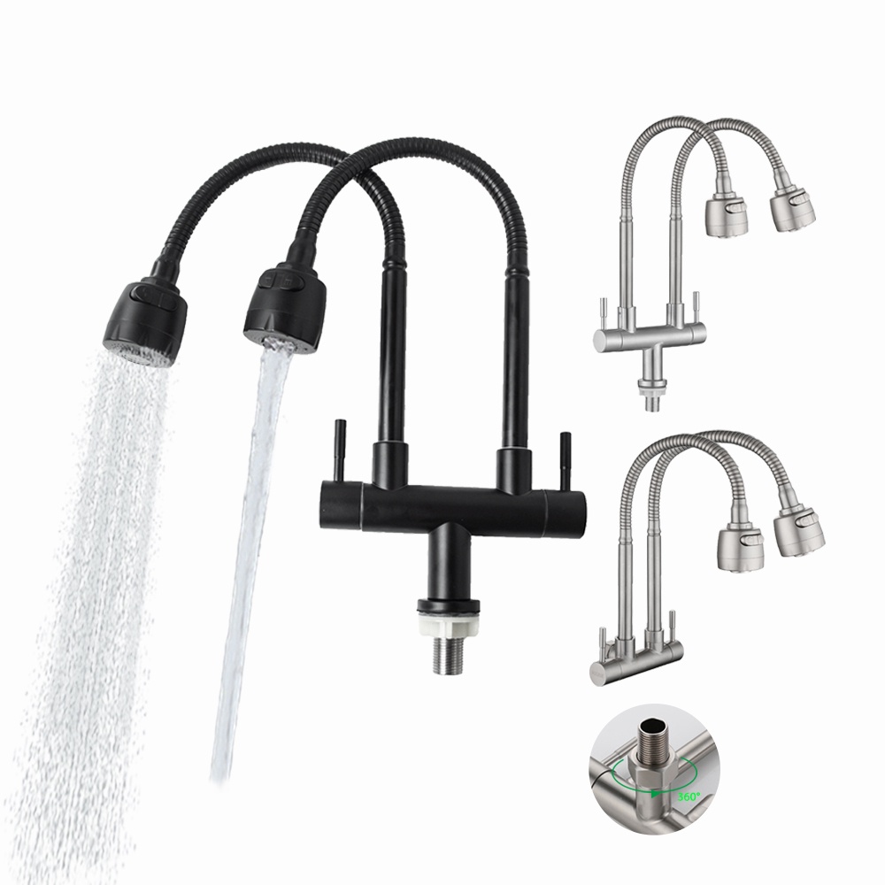 Vòi nước baokemo bkm1099 xoay 360 độ bằng thép không gỉ chuyên dụng