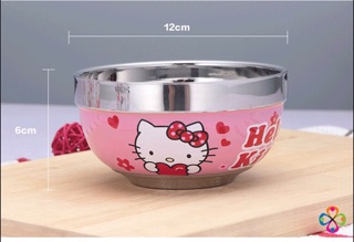 Set bát ăn Hello Kitty - Mèo máy Doremon 