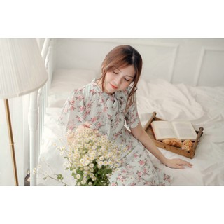 Đầm voan Jolie Blue