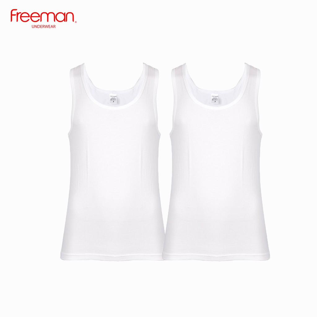 Áo ba lỗ nam Freeman, chất liệu cotton thông thoáng ASF201 [Combo 2]