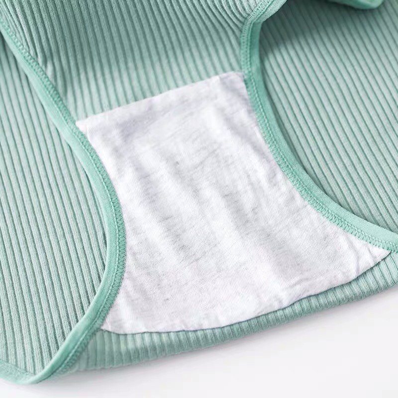 Quần Lót Nữ Cotton gân tăm viền đen điệu đà phối viền đen đính nơ xinh mẫu A04