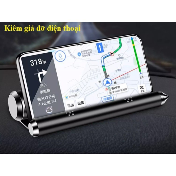 Bảng để số điện thoại trên ô tô có chức năng phá kính thoát hiểm kiêm giá đỡ điện thoại tiện dụng. có chỗ để tinh dầu | BigBuy360 - bigbuy360.vn