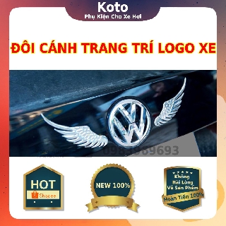 Logo Đôi Cánh 3D Trang Trí Xe Ô Tô