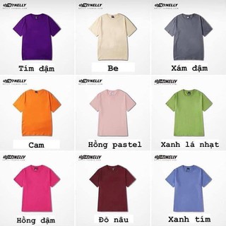 Áo phông trơn Nelly + 2.2% shopee