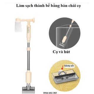 Máy hút cặn bể cá siêu khỏe AS715 có sạc