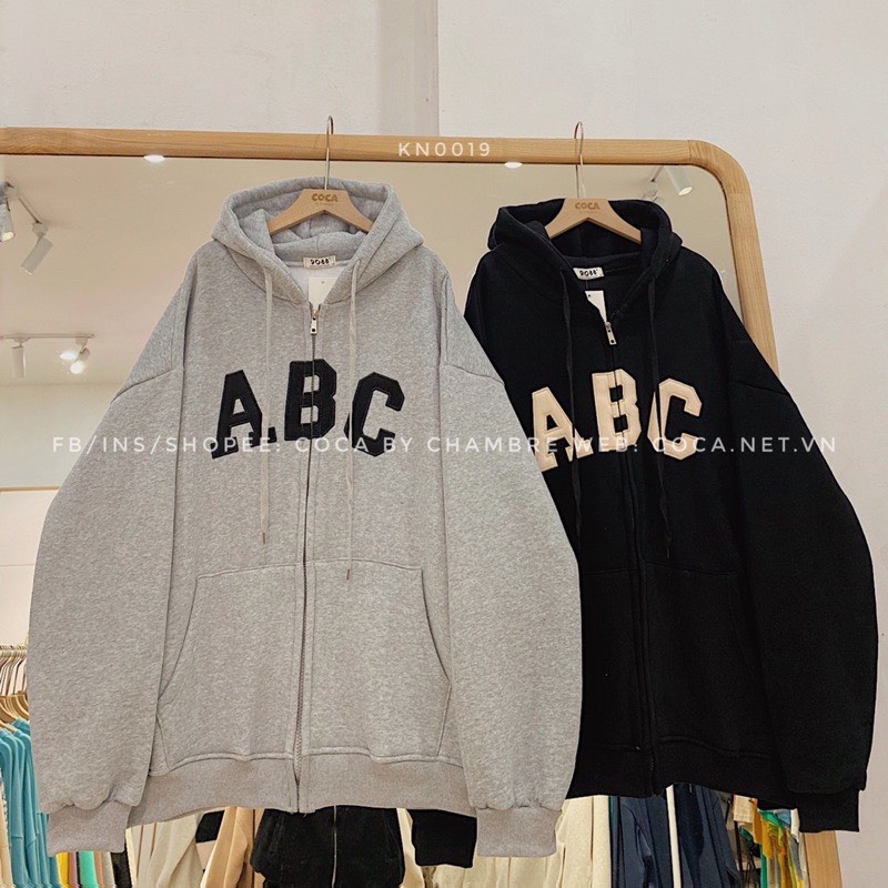 ÁO KHOÁC NÓN NAM NỮ VẢI NỈ DÀY ĐẸP FORM RỘNG TAY BỒNG, ÁO HOODIE NÓN TAY PHỒNG ABC