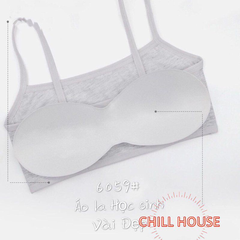 MỚI *Áo lót Bra Học Sinh cotton hai dây có Miếng Đệm Ngực B6059- CHILLHOUSE