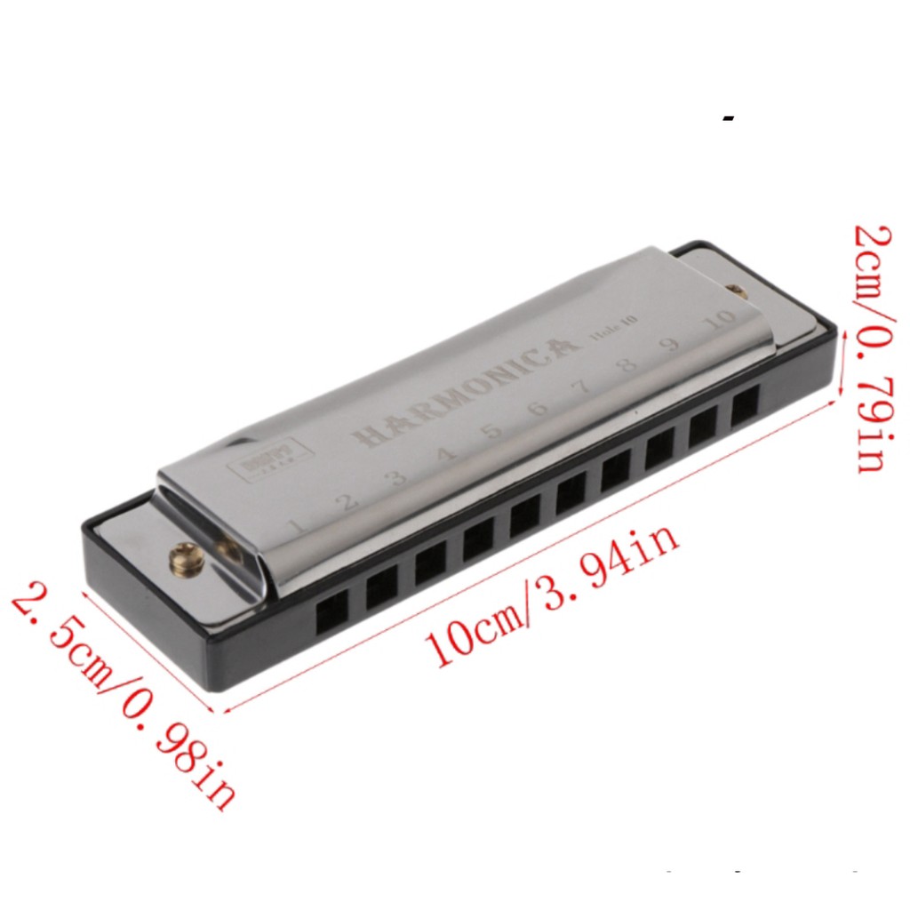 Kèn Harmonica 10 Lỗ Phong Cách Retro