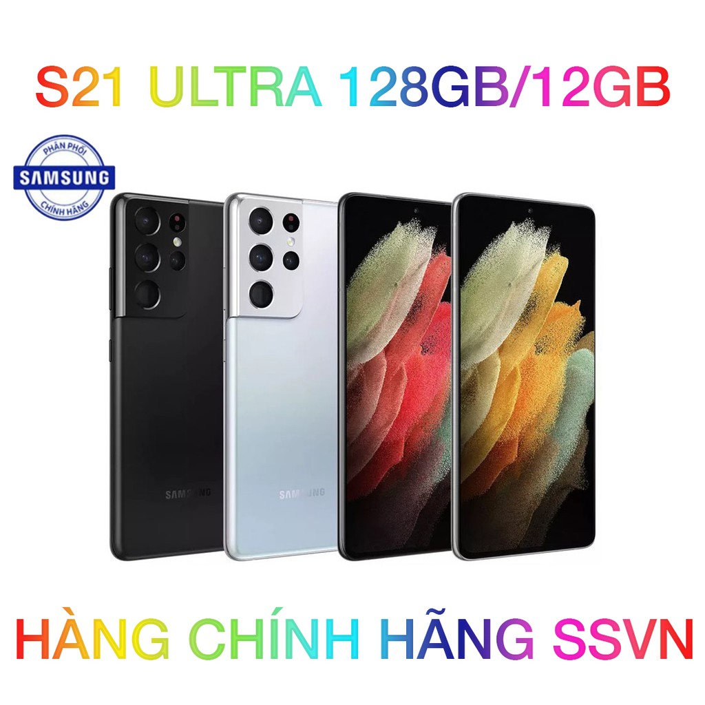 Điện thoại Samsung Galaxy S21 ultra 5G 128GB/12GB  [Kèm bao da Clear View Cover chính hãng] | BigBuy360 - bigbuy360.vn