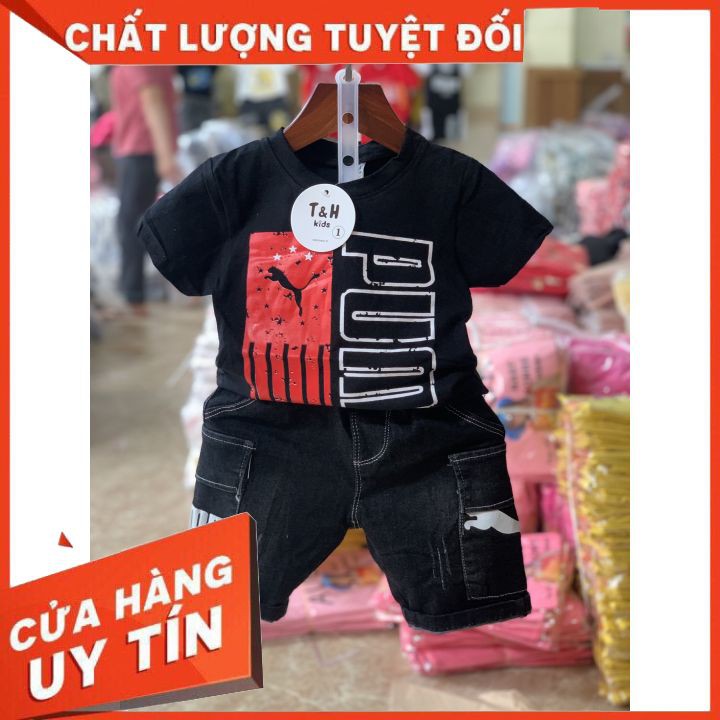 [SALE KHÔ MÁU] ✌COMBO Quần Áo Trẻ Em Nam✌ Quần bò dày dặn Áo cottong thoáng mát thời trang - In ấn công nghệ cao