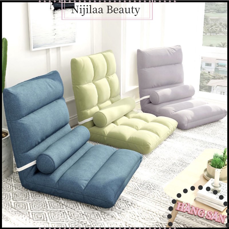 ❤️ Nitrogen071 Ghế sofa lười tựa lưng Tatami Sofa Gấp lại Ghế Phòng ngủ Đơn Tầng Ban công Nhỏ Đệm