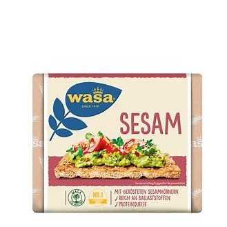 Bánh mì lúa mạch giòn nguyên hạt giàu xơ hữu cơ Cracker Vegan Delikatess, Fibre, Original hiệu Wasa 270g