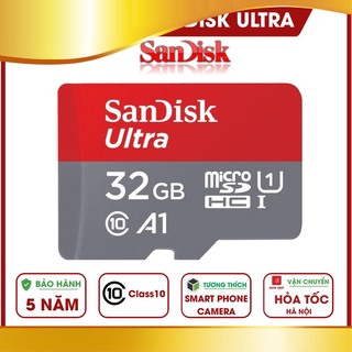 [Cực Hot] Thẻ nhớ Sandisk 32GB MicroSD Ultra - Bảo hành 5 năm!!!