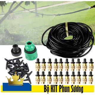 Bộ KIT Phun Sương Tưới Cây 20 Béc Bằng Đồng Cao Cấp