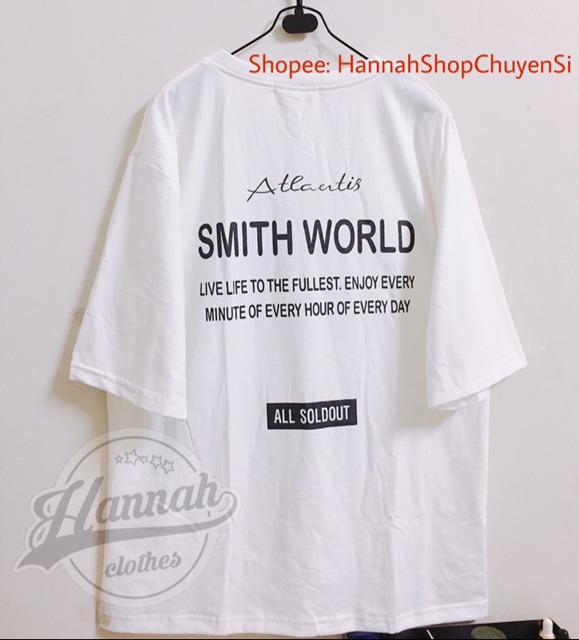[FREESHIP] Áo Thun 💖 Tay Lỡ Form Rộng Unisex Nam Nữ 💖 Phong Cách Ulzzang Hàn Quốc ATLANTIC SMITH WORLD - Ảnh thật ở cu | BigBuy360 - bigbuy360.vn