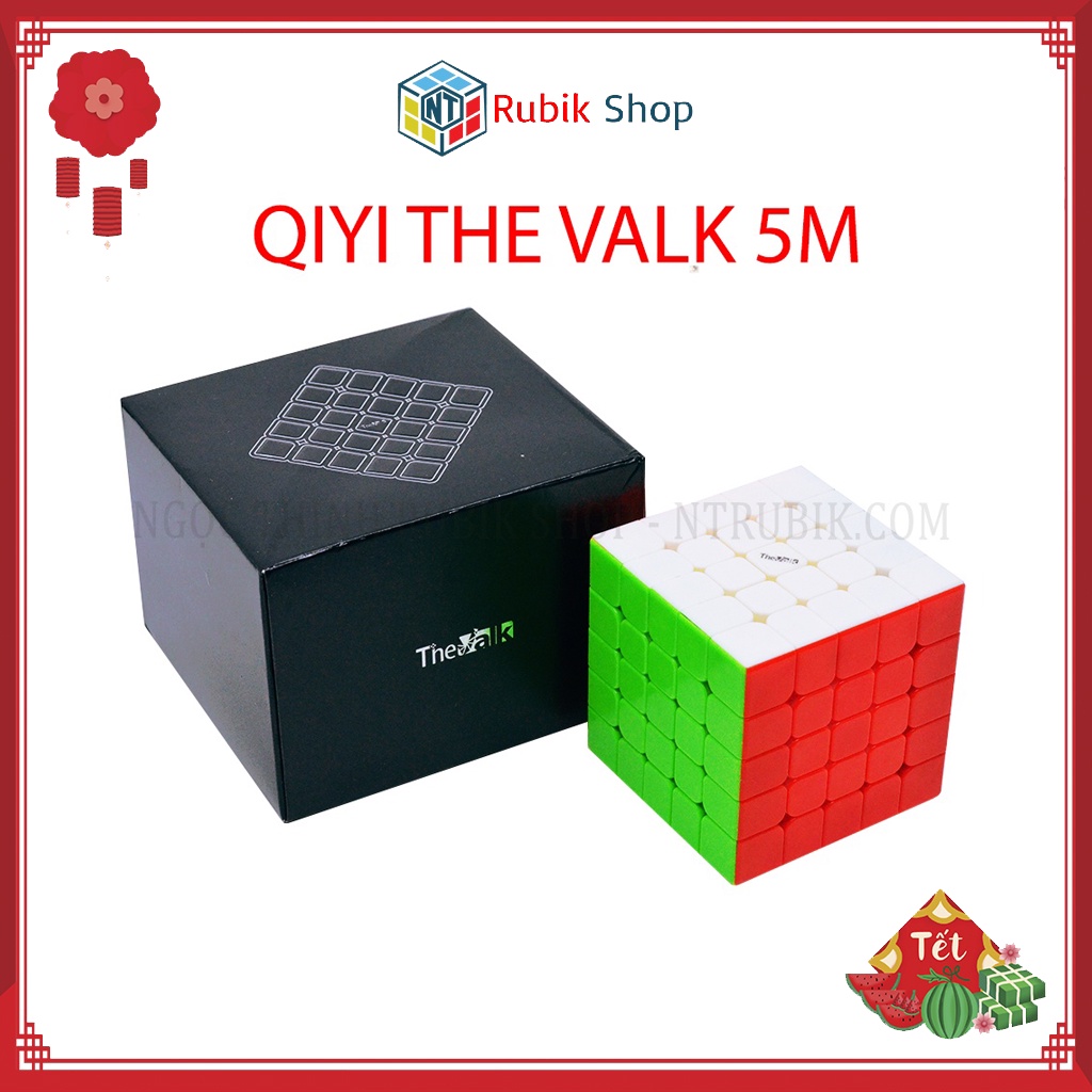 [Siêu phẩm] Rubik 5x5x5 Qiyi The Valk 5 M Stickerless /Black (Có nam châm) phiên bản 2021