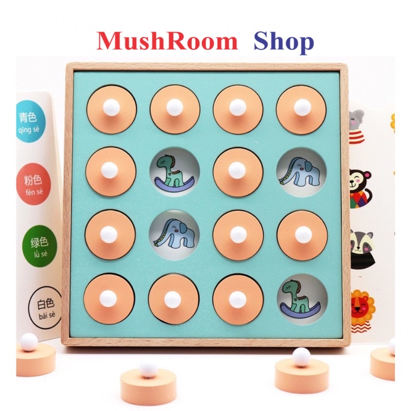 Đồ Chơi Lật Hình Rèn Luyện Trí Nhớ Bằng Hình Ảnh 12 Chủ Đề Cho Bé