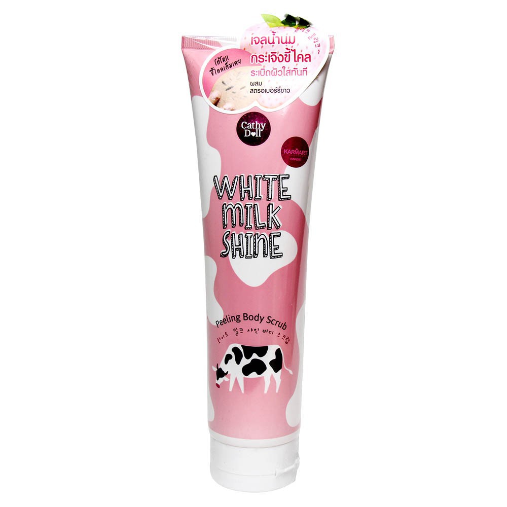 Tẩy Tế Bào Chết Toàn Thân Trắng Da Sữa Bò Cathy Doll White Milk Shine