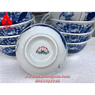Bát thờ sen chuẩn Gốm sứ Bát Tràng (10 chiếc )