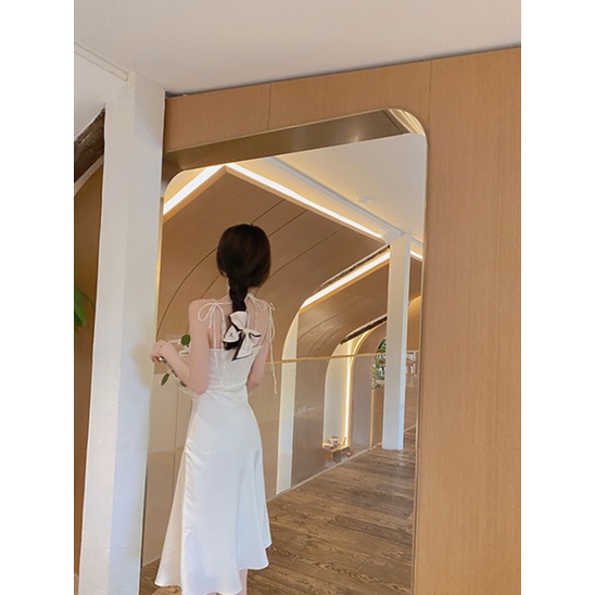 Jane Đầm trắng dự tiệc cổ tích thiết kế gân eo tiên cá thanh lịch sang trọng