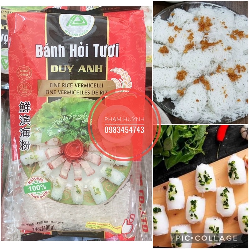 Bánh hỏi tươi dạng khô Duy Anh Foods túi 400gr, bánh hỏi khô tiêu chuẩn xuất khẩu