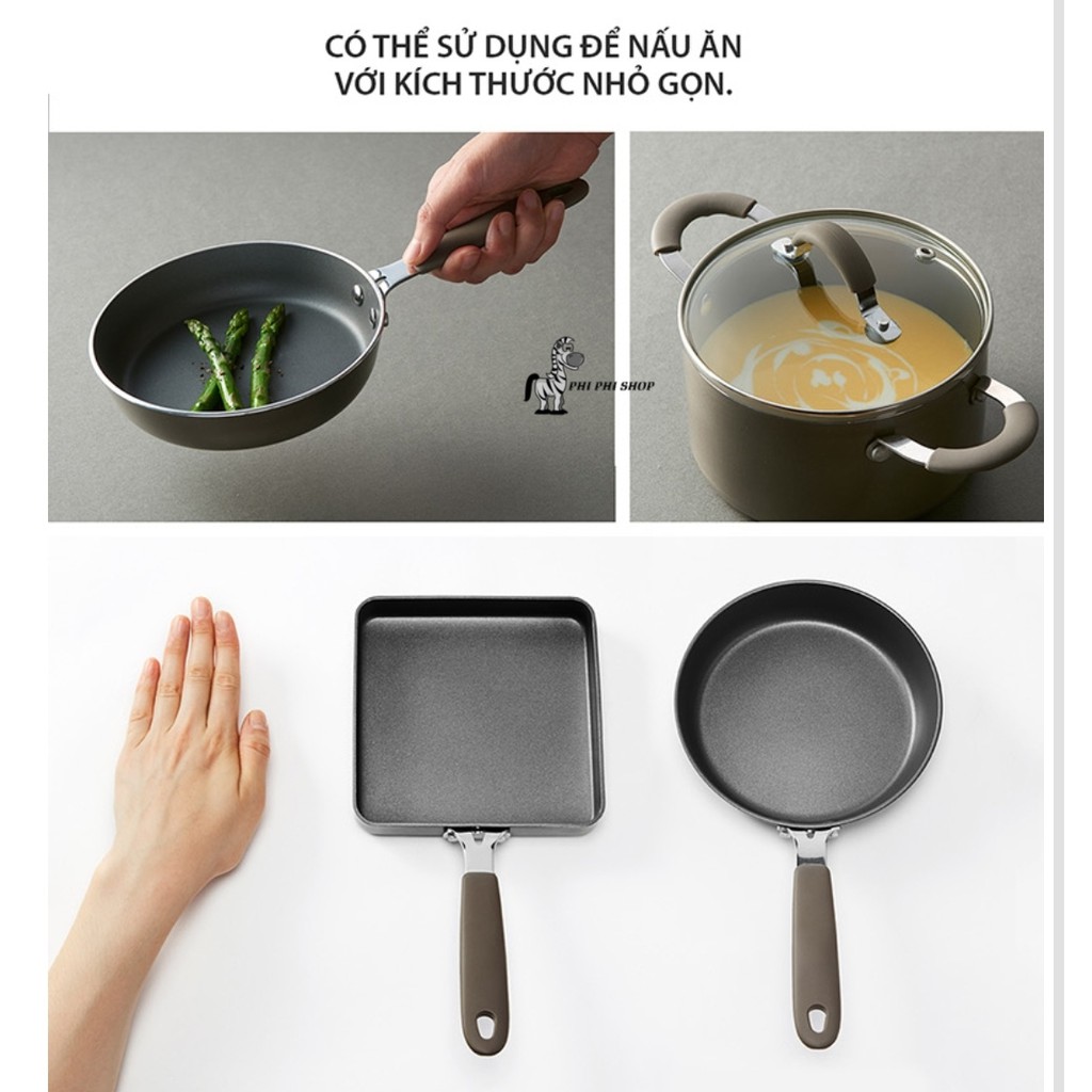 Dòng nồi chảo mini Handy Cook Lock&Lock , ko sử dụng bếp từ